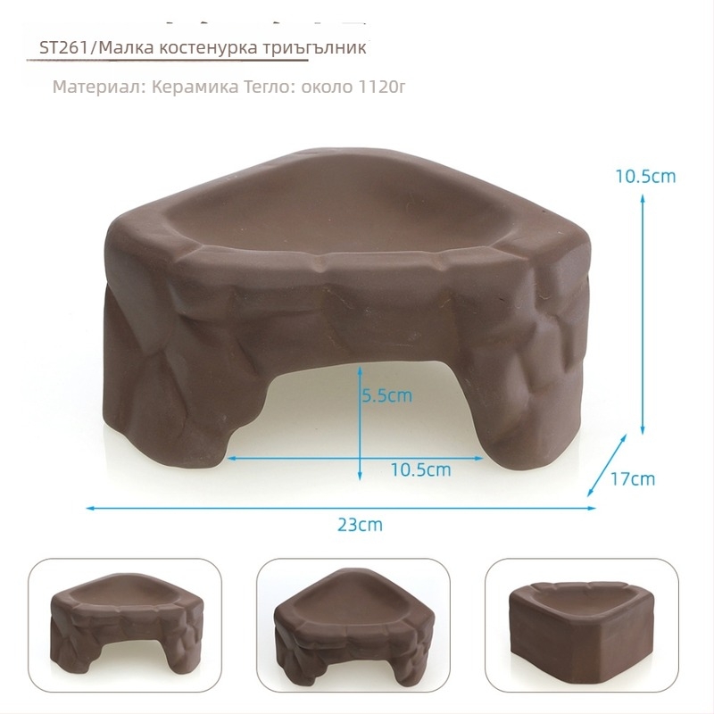 Керамична костенурка декоративна фигура, Fish Family, за домашен декор