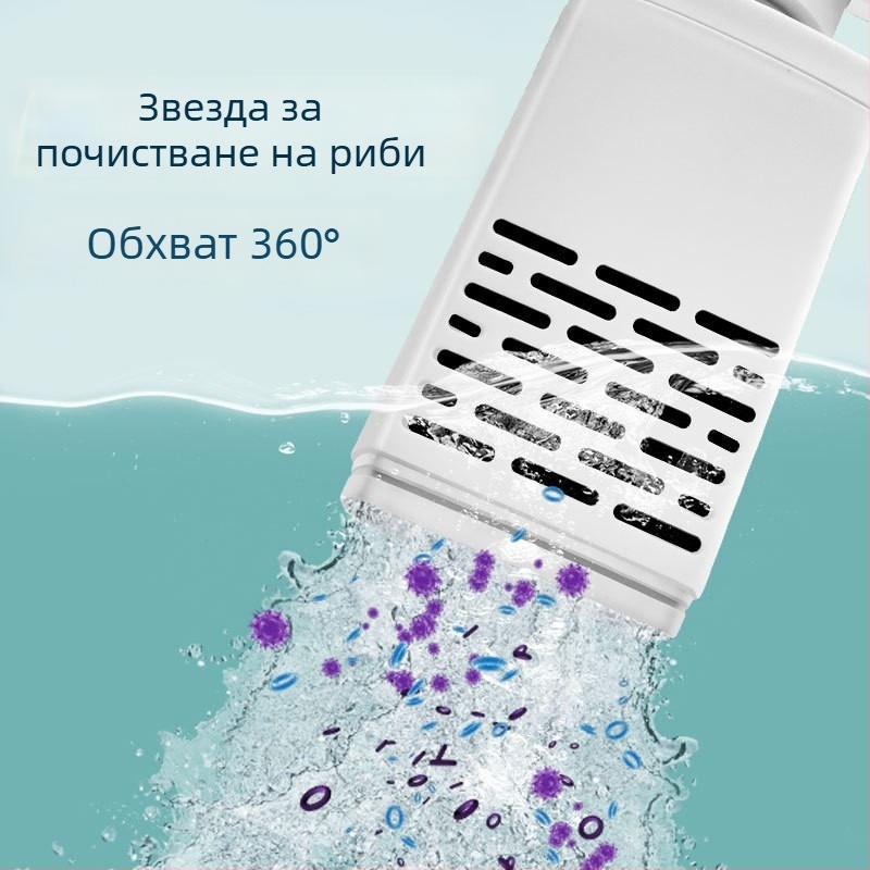 Аквариумен филтър помпа – три в едно филтриране, тиха циркулация (Пластмасово тяло, 0.2–1 кг)