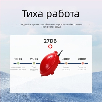 Naichong DC захранвана помпа за обогатяване на кислород в аквариум с регулируем обем въздуха и дълбочинно обогатяване.