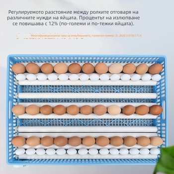 Jiayu Инкубатор за яйца и кошница за излюпване за кокошки – 360° самостоятелен ролер за яйца, 6-месечна гаранция, за птицевъдство и аквакултура