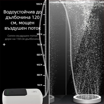 Kyung ye Аквариумна кислородна помпа - тихо работаща, 1 кг, без внос, за домашна употреба