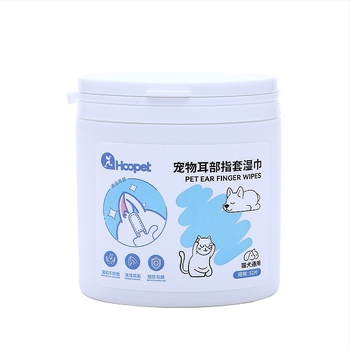 Почистващи мокри кърпички за уши на домашни любимци (кучета и котки) – премахване на ушна сяра, нетъкан текстил