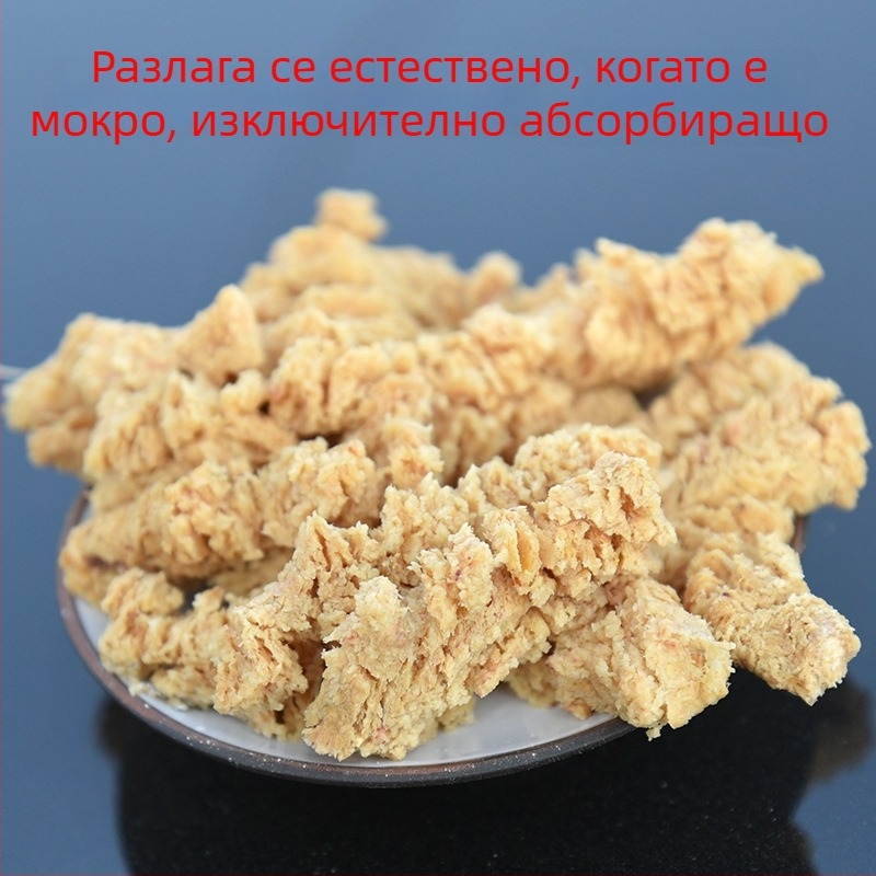 Литър за домашни любимци от борови дървени гранули с активен въглен, дезодориращ и водопоглъщащ, насипен пакет