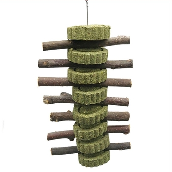 Суха храна за зайци и хамстери — пръчки за дъвчене от Тимотийна трева и ябълкови клони, Carrot Valley