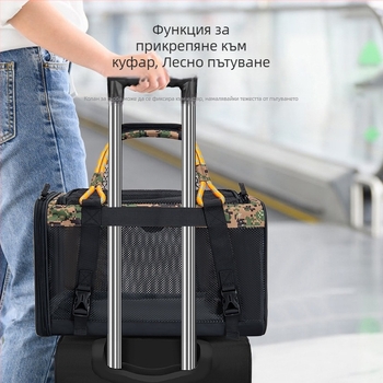 Чанта за домашни любимци за автомобил, дишаща, полиестер, 20L капацитет, подходяща за животни 4–8 кг, износоустойчива и устойчива на надраскване