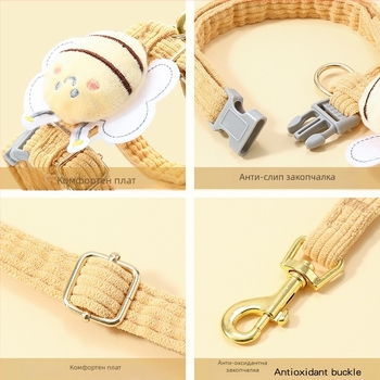 Котешка нагрудна презрамка за разходка с повод, I-образна, регулираема, найлон, Yiwu произход, Jiawang yimiao марка