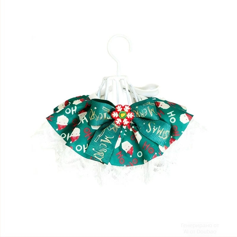 Коледен аксесоар за домашни любимци: биб-шал за кучета и котки — полиестер, универсално приложение, четири сезона, произход Zhejiang