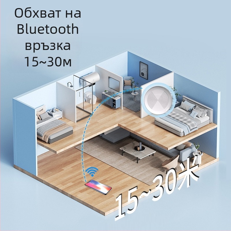 Кръгло Bluetooth устройство за локатор на домашни любимци, модел YU-18, iOS съвместим, Bluetooth интерфейс, батерия 240, двупосочно известяване