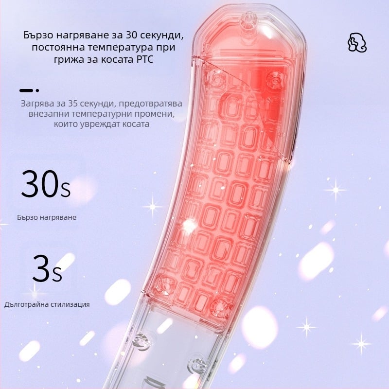 KIMHOME Три в едно устройство за оформяне на коса с отрицателен йон, керамичен нагревател, мрежово захранване 220V