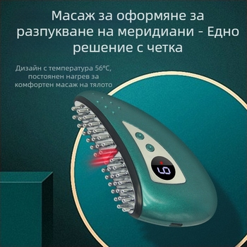 Електрическо устройство за масаж и топлинна терапия с моксибуция, USB захранване, 4 степени, до 45°C, ABS корпус