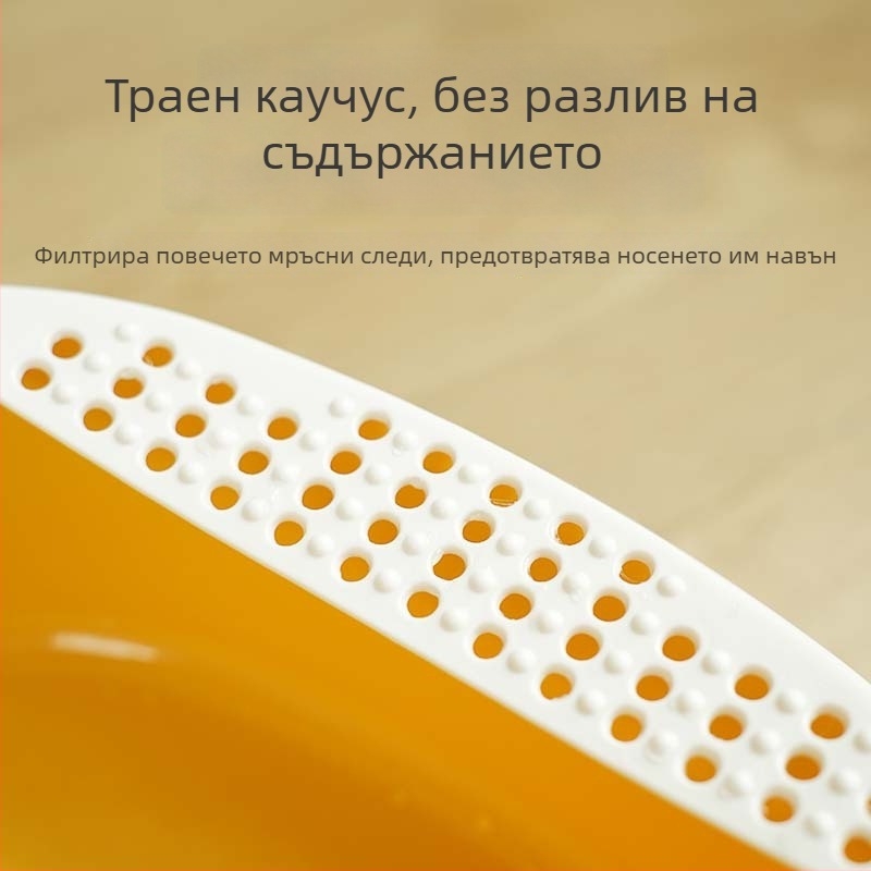 Котешка тава за пясък, квадратна форма, PP материал, за котки, без умни функции, стандартна спецификация