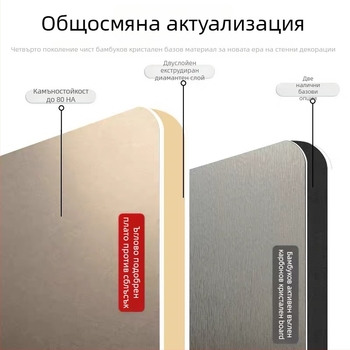 PVC стенен панел, плосък, Нов китайски стил, шумоизолационен индекс 001, термична проводимост 001