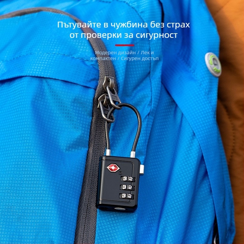 Simplicity TSA заключалка за багаж с 4-цифрен код, цинкова сплав, модел 23221