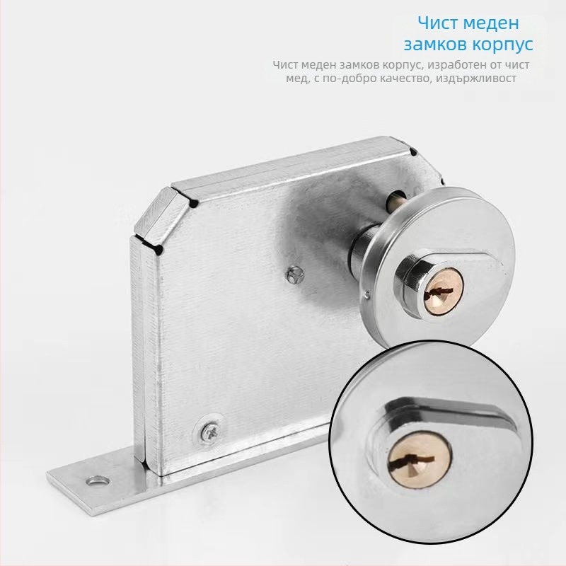 Мортайзен заключващ механизъм за врати – неръждаема стомана, модел Pipe Well Lock, заключване с ключ, за пожарни врати, електрически помещения и водопроводни шахти