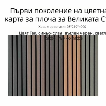 WPC пластмасово-дървени панели за външни стени на двора, стил: шарка, модерен минимализъм; отлична звукоизолация, отлична топлопроводност; монтажни услуги налични.