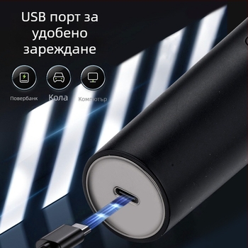 Електрическа самобръсначка с триглавна система за бръснене, плаваща глава, вградена батерия, над 60 минути работа без кабел, водоустойчива за цялото тяло