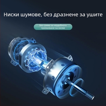 Електрическа самобръсначка с въртяща се глава и плаващ режещ елемент, USB зареждане, вградена батерия, безчетков мотор