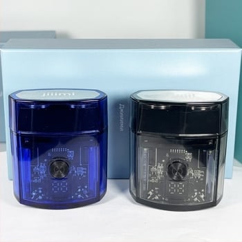 Jiiimi електрическа самобръсначка с роторна глава с две остриета; вградена батерия; живот на батерията до 60 минути; време за зареждане 1 час