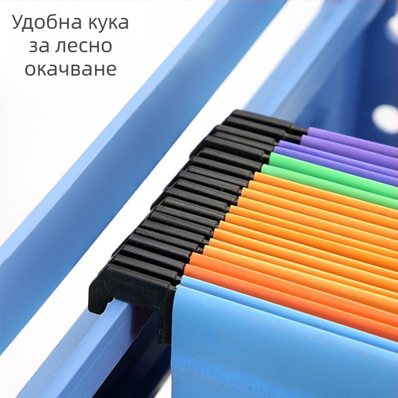 Регулируем подвесен рафт за файлове, пластмасов, едно ниво