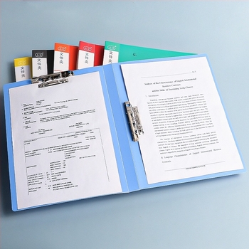 Папка за документи с едно здраво щипче, PP материал, модел 6341/6342, Shanghui