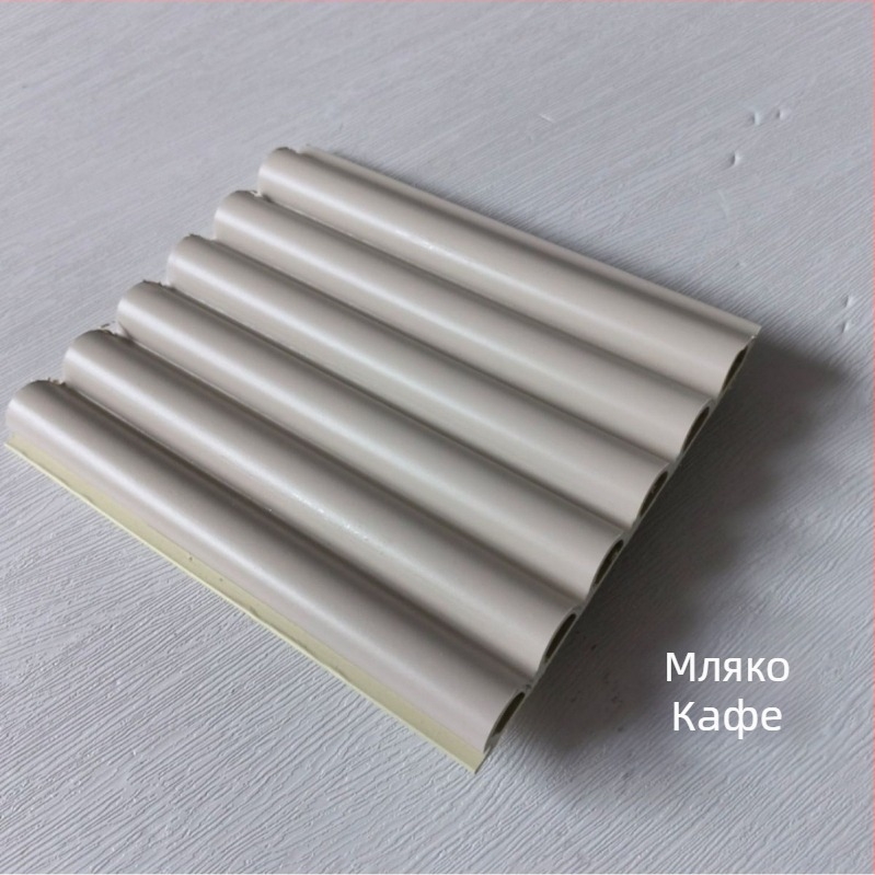 Стенен полукръгъл панел от бамбукова влакнина — модерна простота и нов китайски стил; монтажни услуги налични