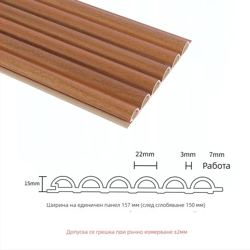 Стенен полукръгъл панел от бамбукова влакнина — модерна простота и нов китайски стил; монтажни услуги налични