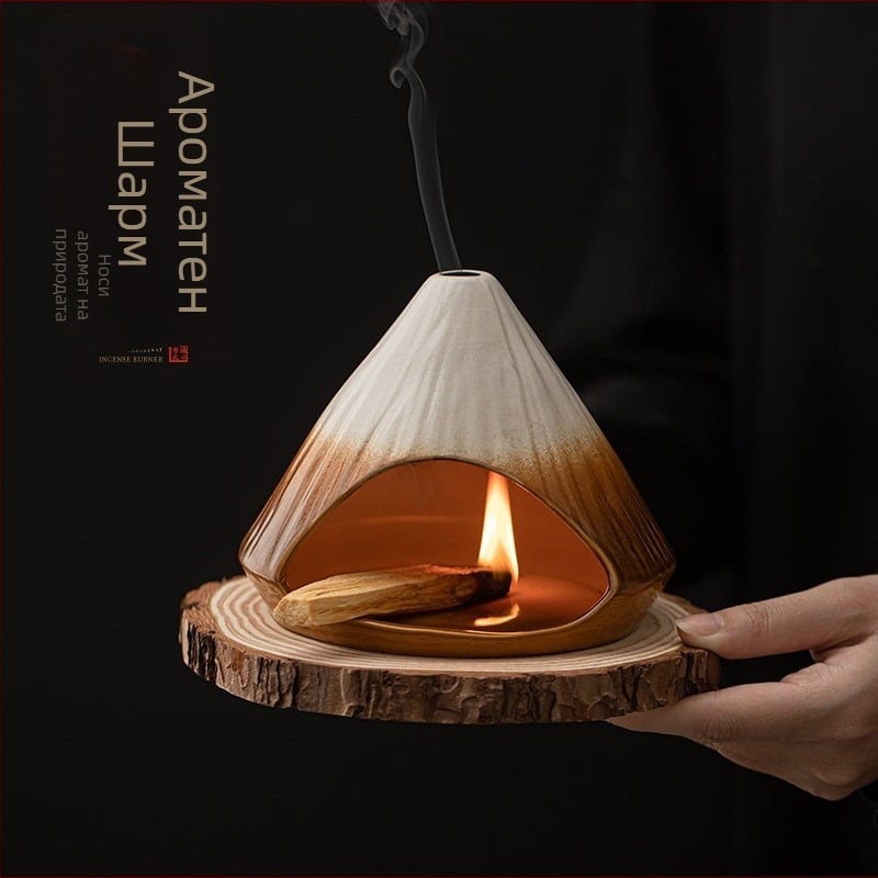 Керамичен ладанник (Материал: керамика; Техника: цветна глазура; Стил: японски; Марка: Conley Ceramics)