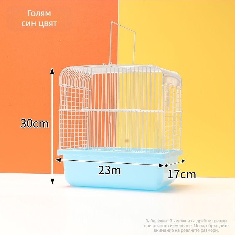 Преносима клетка за излизане на папагал с чан за носене, марка Happy Parrot, материал: Друг, произход: Шандонг, без внос