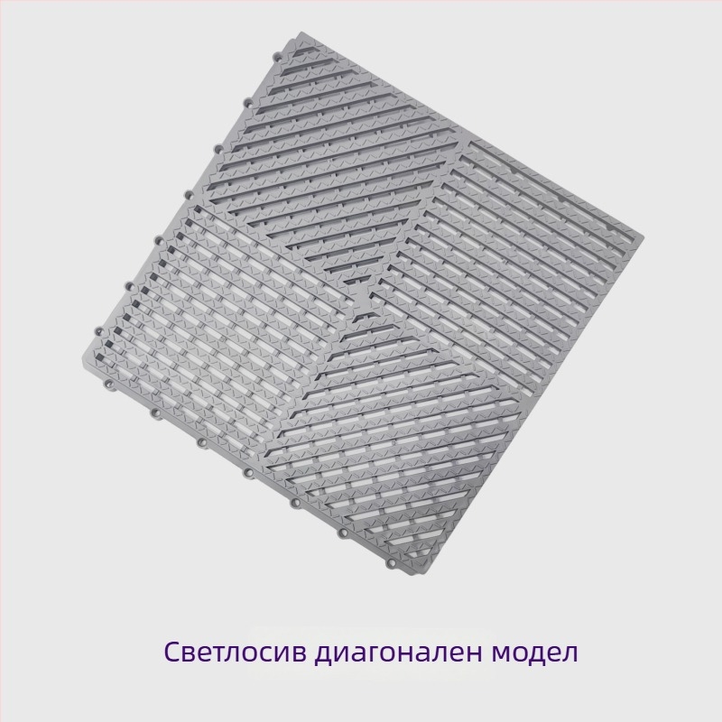 Антиплъзгаща се подложка за баня и душ - PVC, квадратна, едноцветна, миеща се
