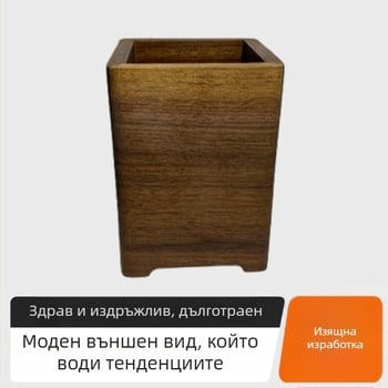Дървен държач за писалка, квадратна форма, марка Tree art, модел 4-22, възможност за печат на лого
