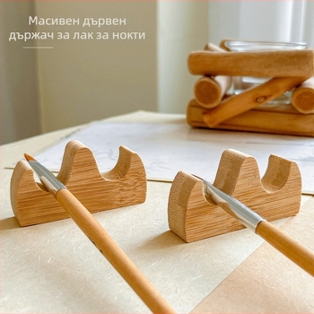 Държач за нокти за бюро с мултислотов дизайн за маникюрни инструменти