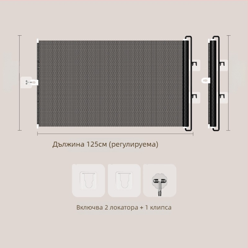 Jun Chang PVC Разтегателна ограда за домашни любимци L3939 — преграда против излизане на котки, вход/изход, котешка врата