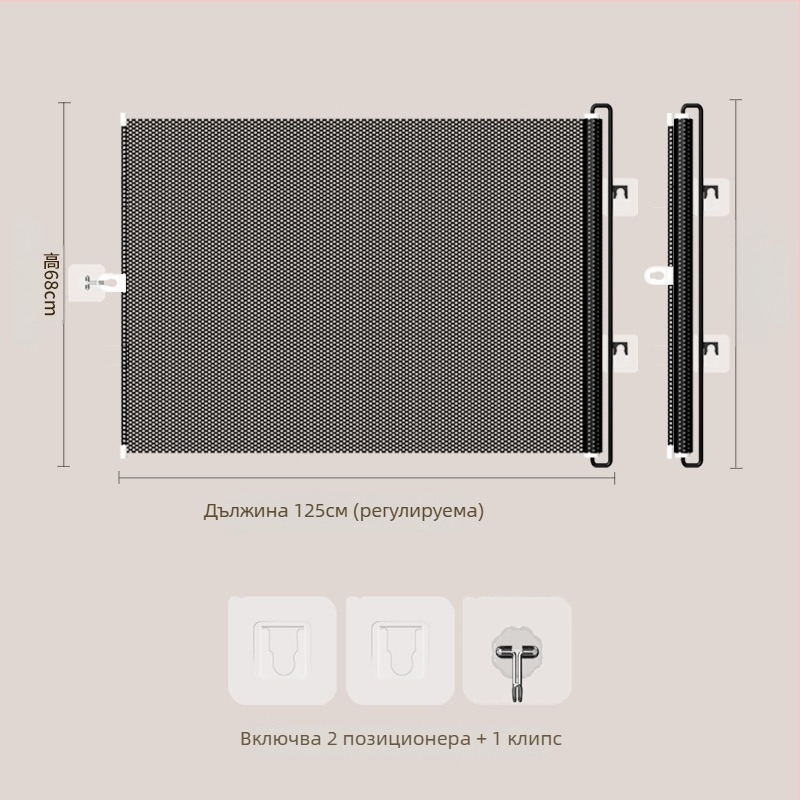 Jun Chang PVC Разтегателна ограда за домашни любимци L3939 — преграда против излизане на котки, вход/изход, котешка врата