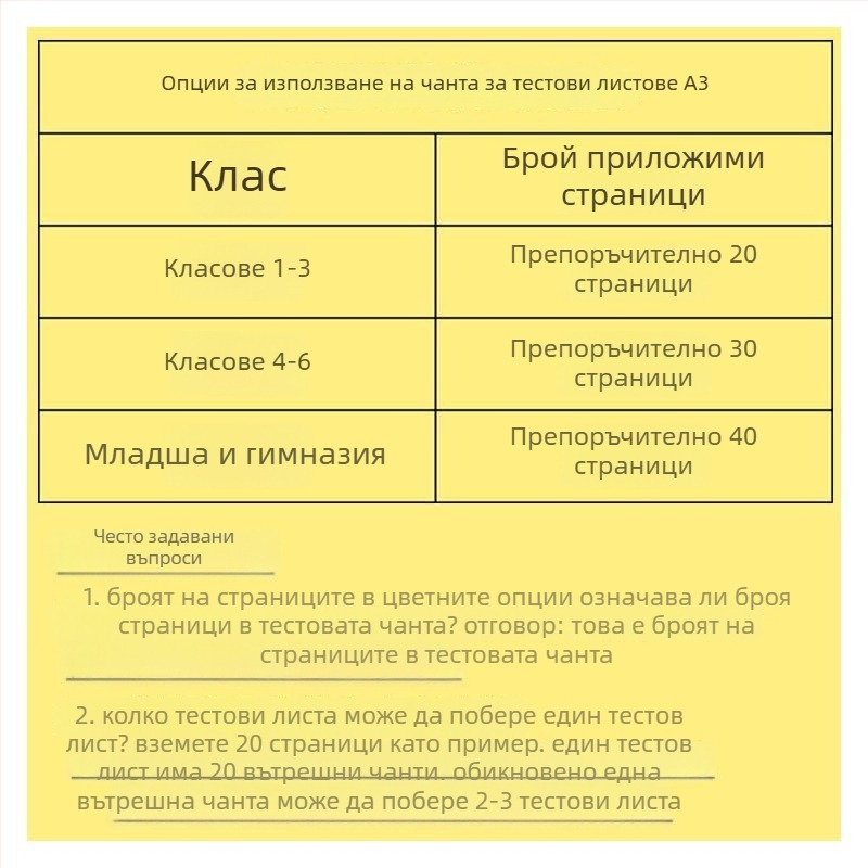 PVC чанта-органайзер за тестове и изпити, Shaoshuang, модел sjsndai