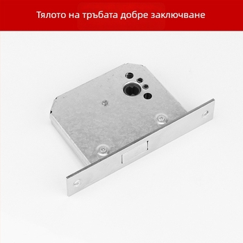 Дръжка за пожарна врата от неръждаема стомана с кръгло тръбно тяло – CB-SIA, дръжка с заключване за противопожарни врати и коридори, модерен минималистичен стил