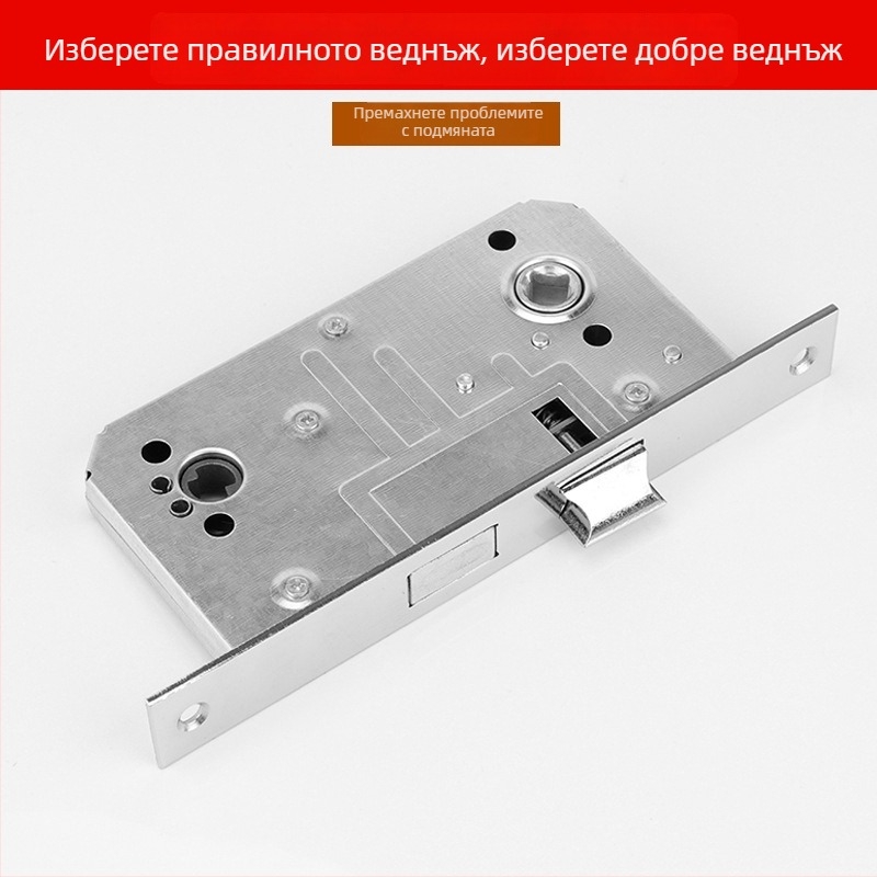 Дръжка за пожарна врата от неръждаема стомана с кръгло тръбно тяло – CB-SIA, дръжка с заключване за противопожарни врати и коридори, модерен минималистичен стил