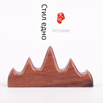 Дървен държач за перо и четки, модел Five Finger Mountain, код 521, калиграфски аксесоар, възможност за персонализация