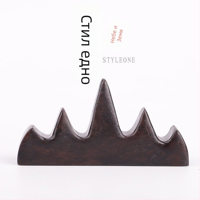 Дървен държач за перо и четки, модел Five Finger Mountain, код 521, калиграфски аксесоар, възможност за персонализация