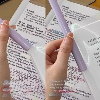 Папка с дърпателна щипка, прозрачен клип, PP материал, усилена конструкция, възможност за лого