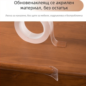 Мебелен ъглов предпазител от PVC, прозрачен, 2 мм дебелина, дължина 1/2/3/5 м