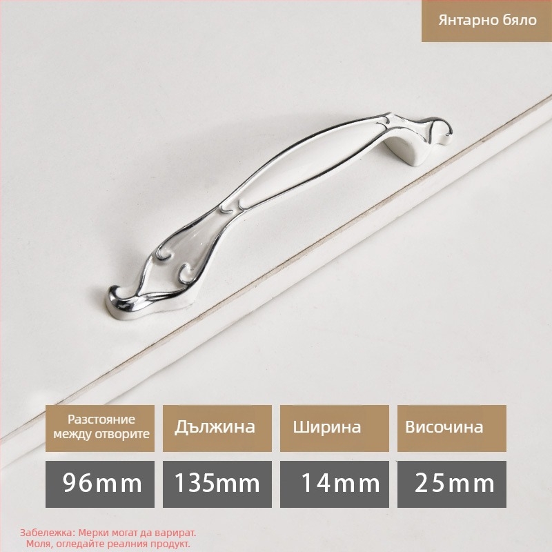 Дръжка за гардероб/шкаф – модерен минималистичен стил, цинкова сплав, барна форма, скрит монтаж, модели 919/912/2026/2010