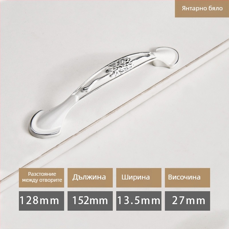 Дръжка за гардероб/шкаф – модерен минималистичен стил, цинкова сплав, барна форма, скрит монтаж, модели 919/912/2026/2010