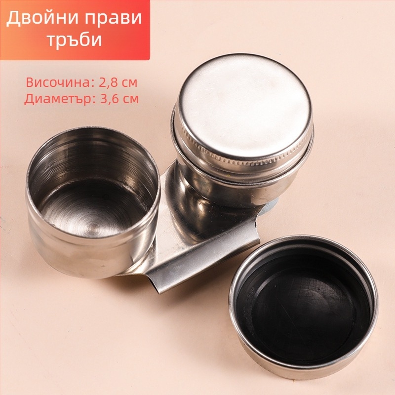 Съд за смесване на маслени бои от неръждаема стомана – кръгъл, марка Surada, за маслена живопис