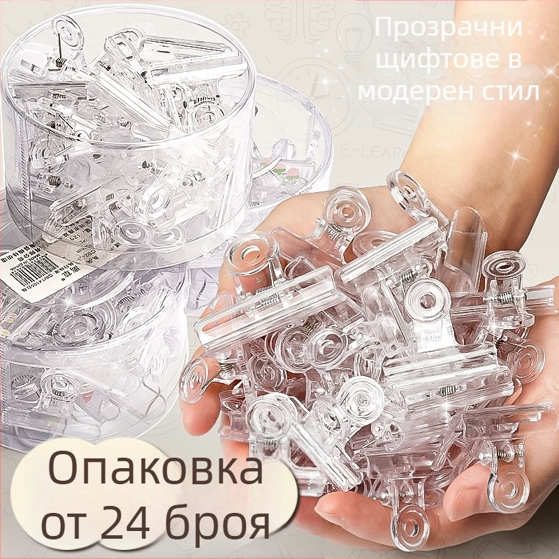 Li cao LC5242A Прозрачен акрилен държател с клип за планери и билети