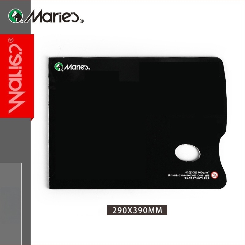 Еднократна хартия за палитра – без измиване, разкъсваща се и отлепваща, квадратна, за маслени, акрилни и гуаш бои