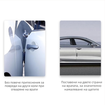 Антиколизионна лeнта за врати на автомобил, силиконова, модел AC-723, универсален тип, възможност за персонализация