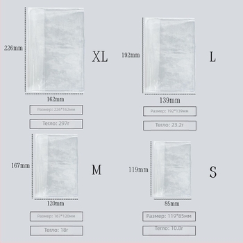 Прозрачен PVC калъф за книги и дневници — марка Other; материал PVC; внос: не; IP лицензия: не; подарък: не.