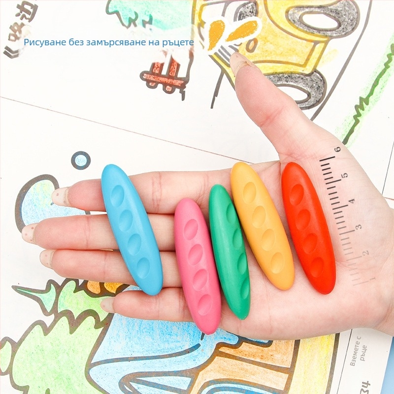 Alive a992 Детски восъчни пастели в пластмасов корпус, комплект в кутия, за рисуване