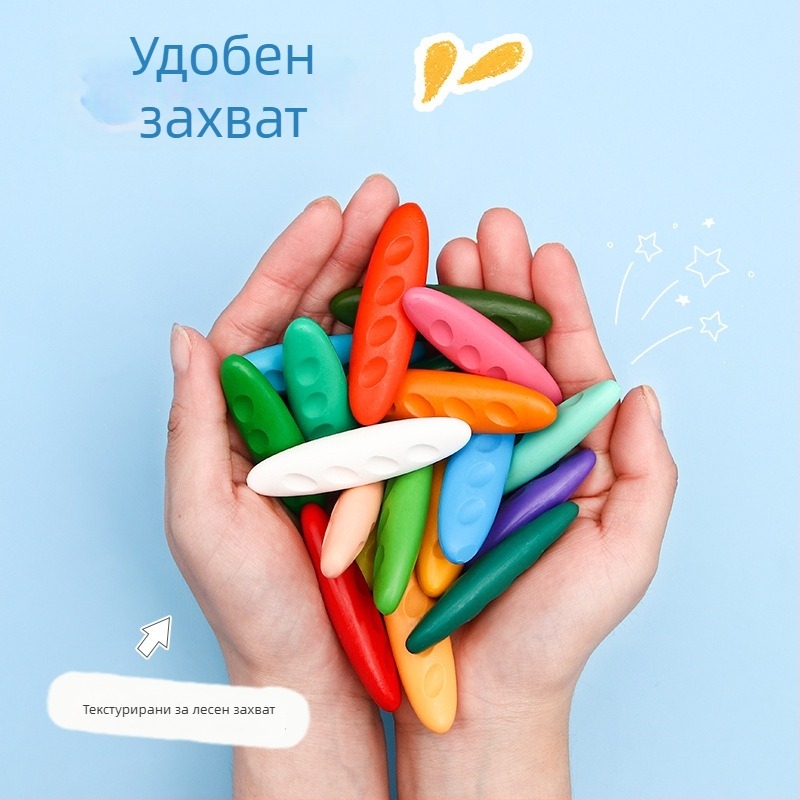 Alive a992 Детски восъчни пастели в пластмасов корпус, комплект в кутия, за рисуване