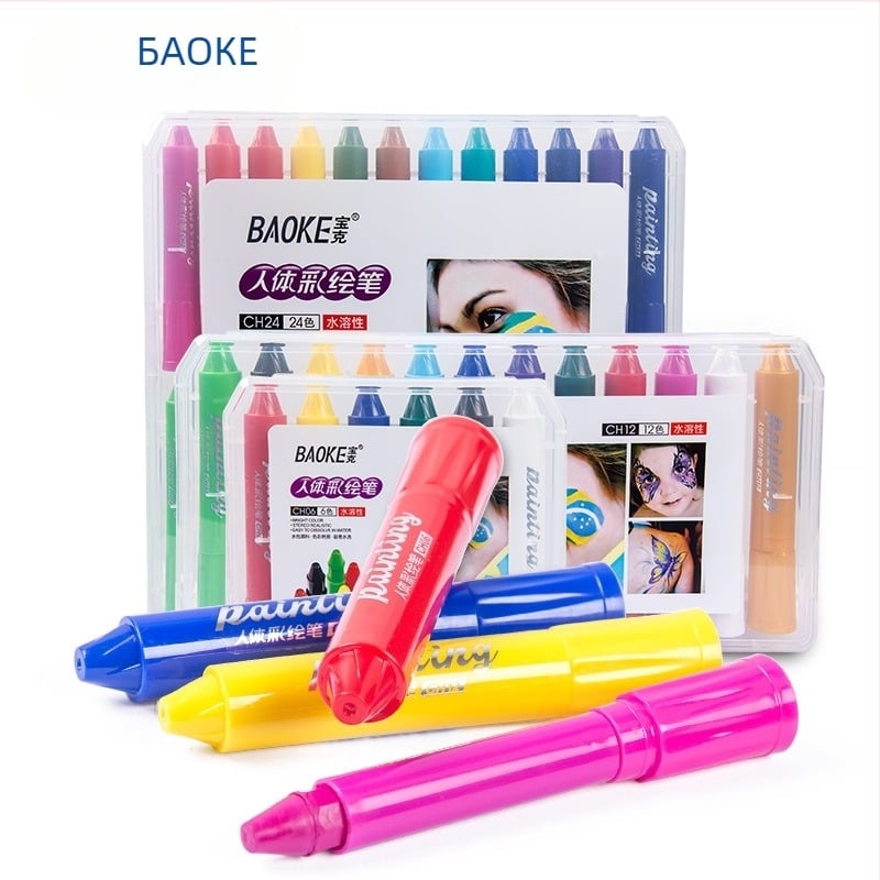 Baoke въртящ се body painting crayon – пластмасов корпус, презареждащ се, IP разрешение